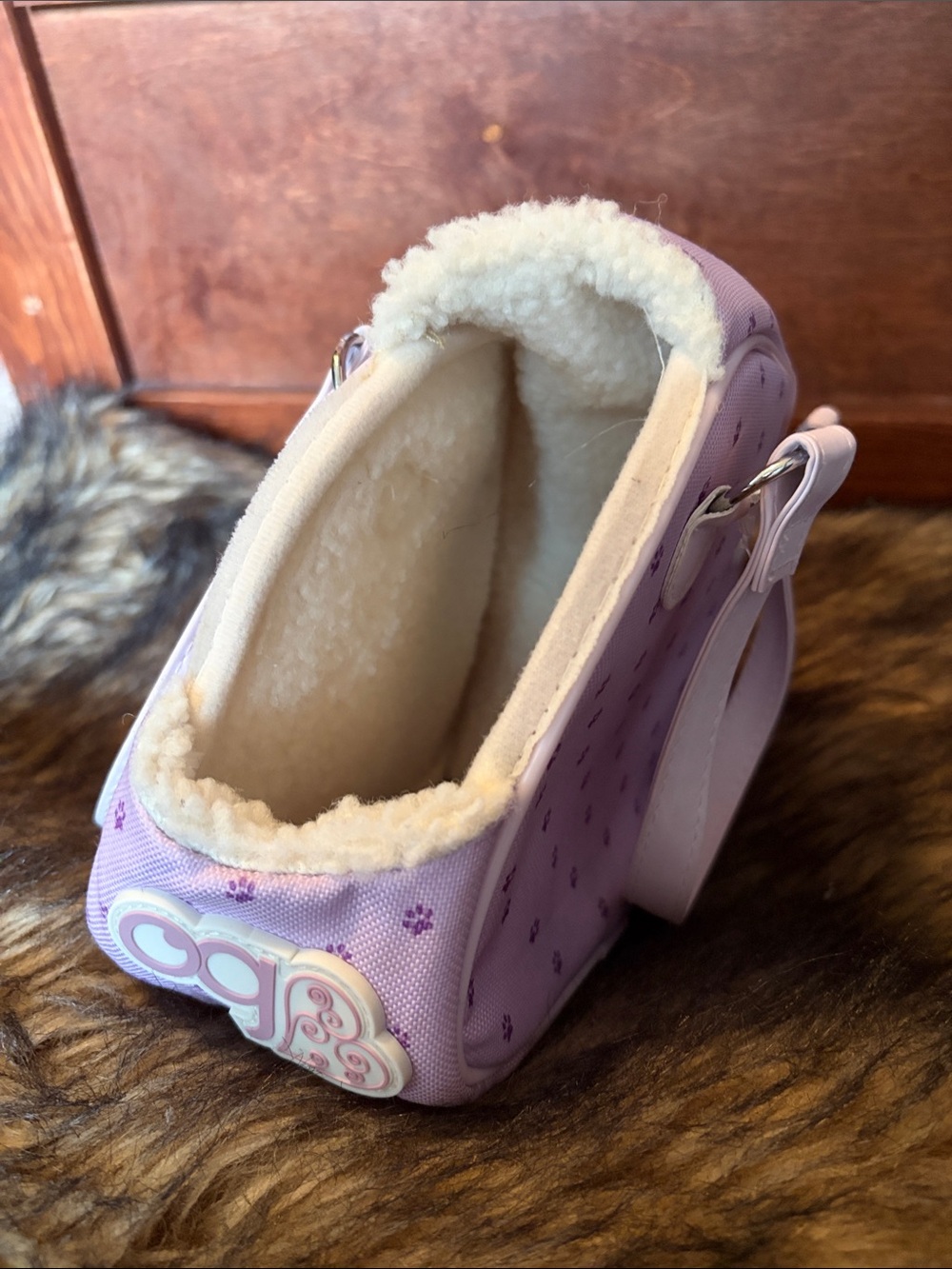 Our Generation Pet Carrier Purple Pawprints Hop In 18" Doll Accessory Dog Cat